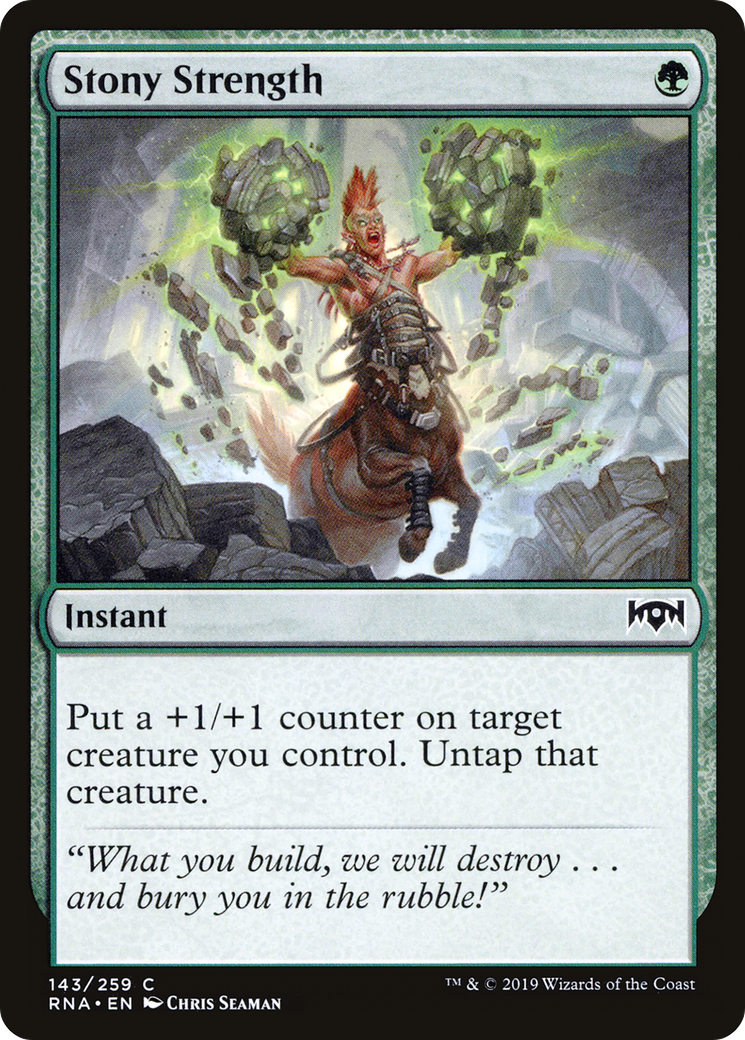 Stony Strength (143) - Ravnica Allegiance