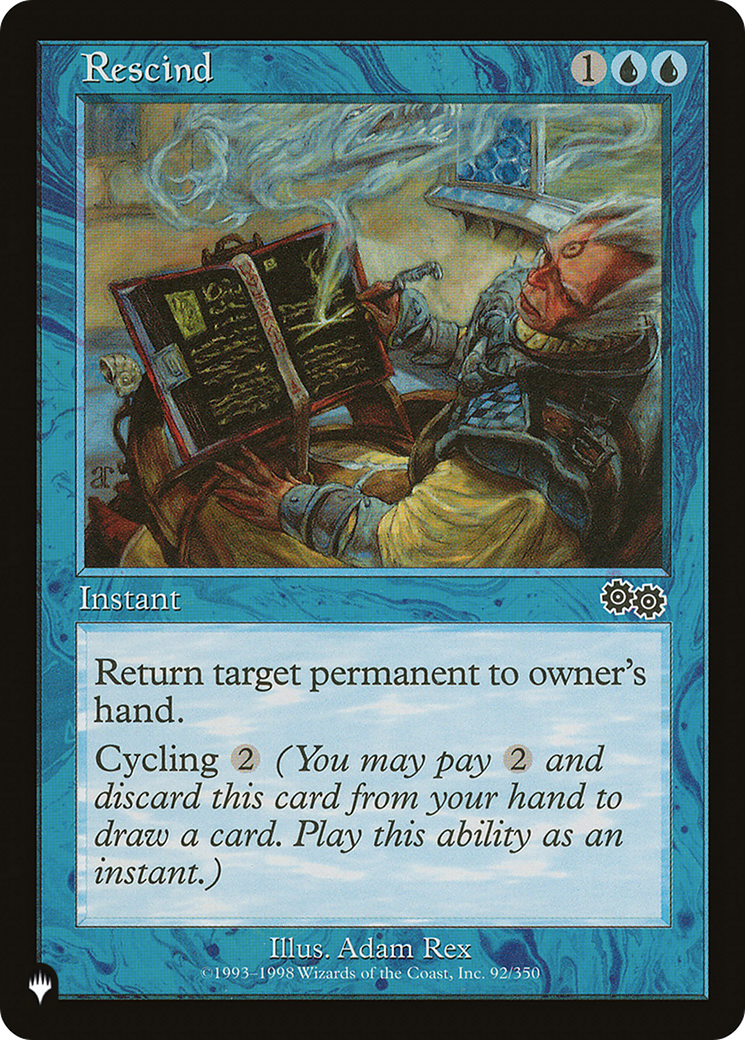 Rescind (Retro) (USG-92) - The List