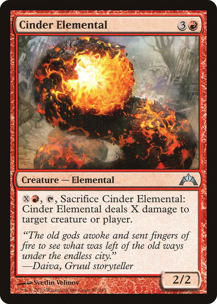 Cinder Elemental (087) - Gatecrash