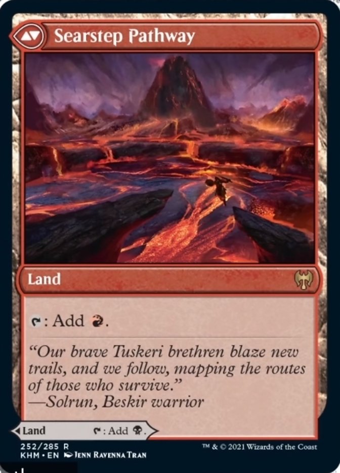 Blightstep Pathway // Searstep Pathway (252) Foil - Kaldheim