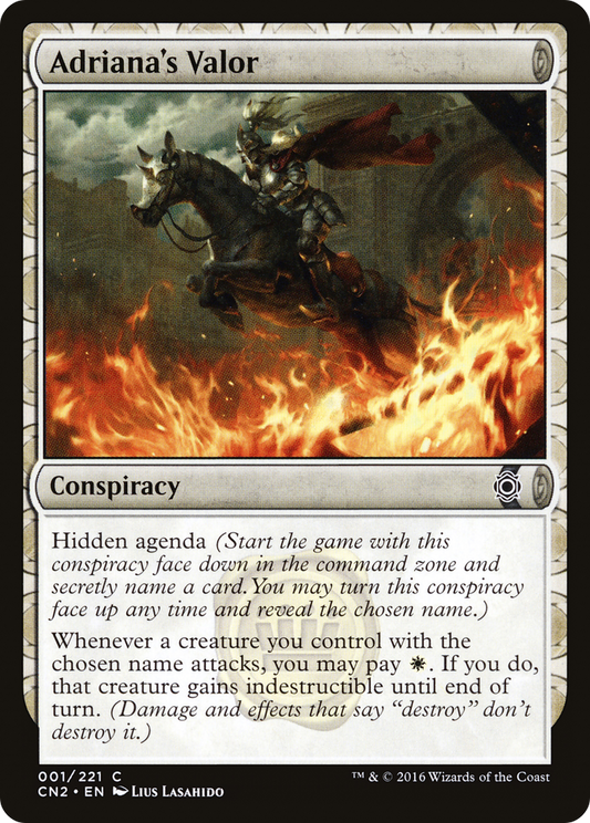 Adriana's Valor [Conspiracy: Take the Crown] Foil