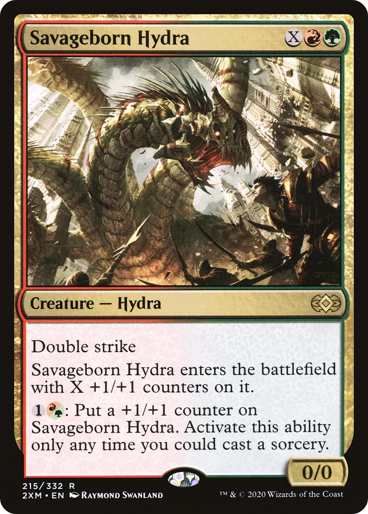 Savageborn Hydra (215) Foil - Double Masters