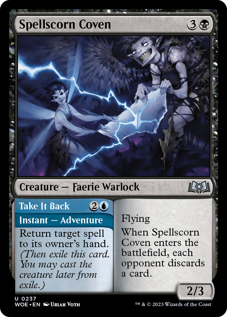 Spellscorn Coven // Take It Back [Wilds of Eldraine] Foil