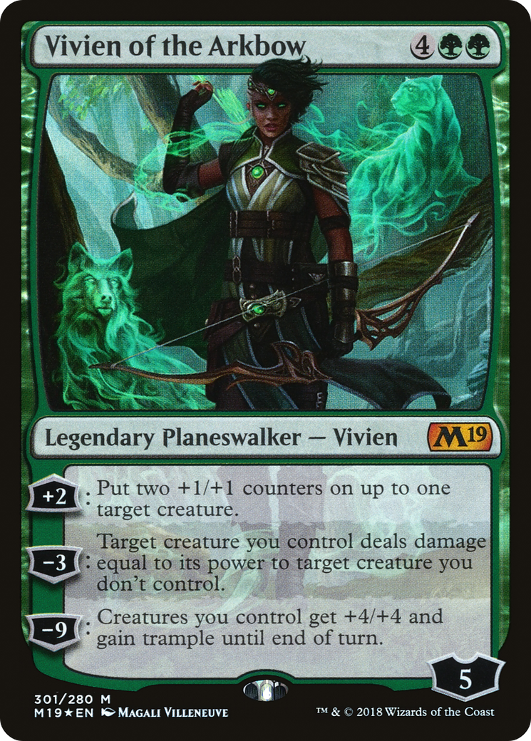 Vivien of the Arkbow (301) Foil - Core Set 2019