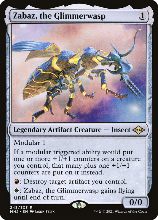 Zabaz, the Glimmerwasp (243) - Modern Horizons 2