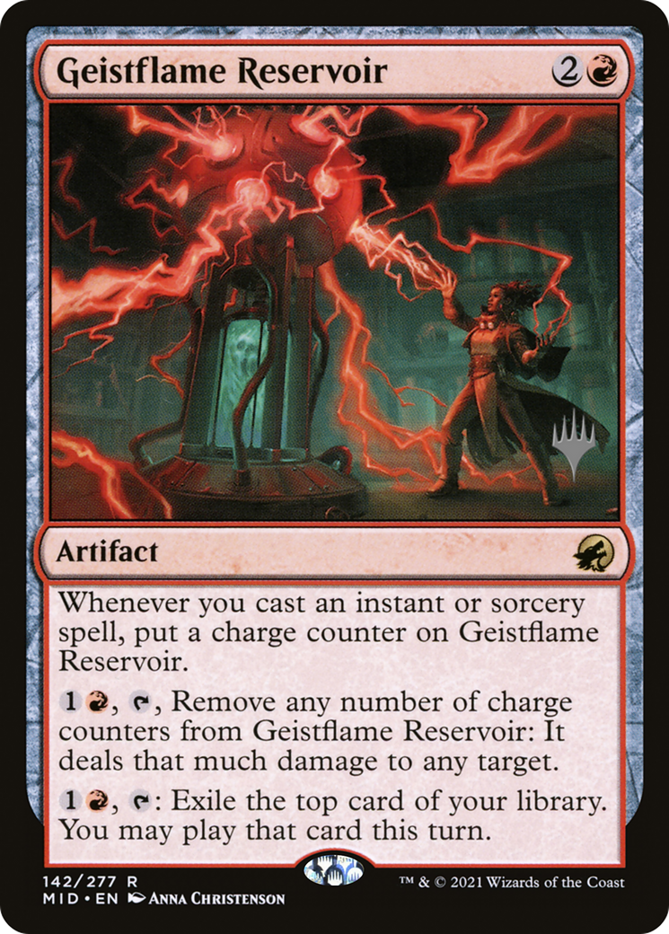 Geistflame Reservoir (Promo Pack) [Innistrad: Midnight Hunt Promos] | Silver Goblin