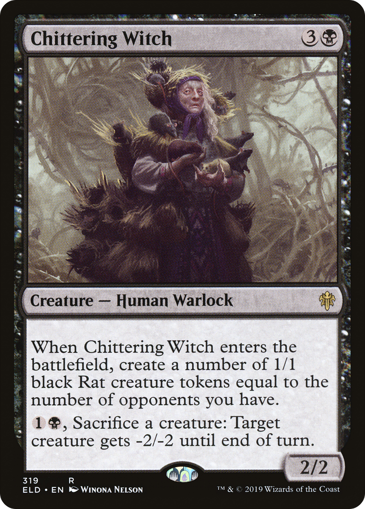 Chittering Witch (319) - Throne of Eldraine