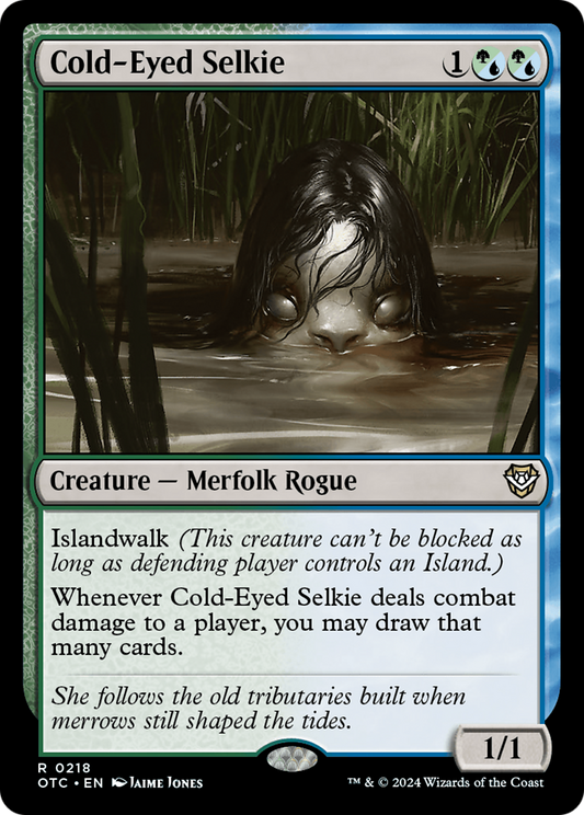 Cold-Eyed Selkie (218) - Outlaws of Thunder Junction Commander