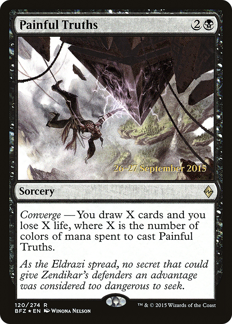 Painful Truths (120s) Foil - Battle for Zendikar Promos