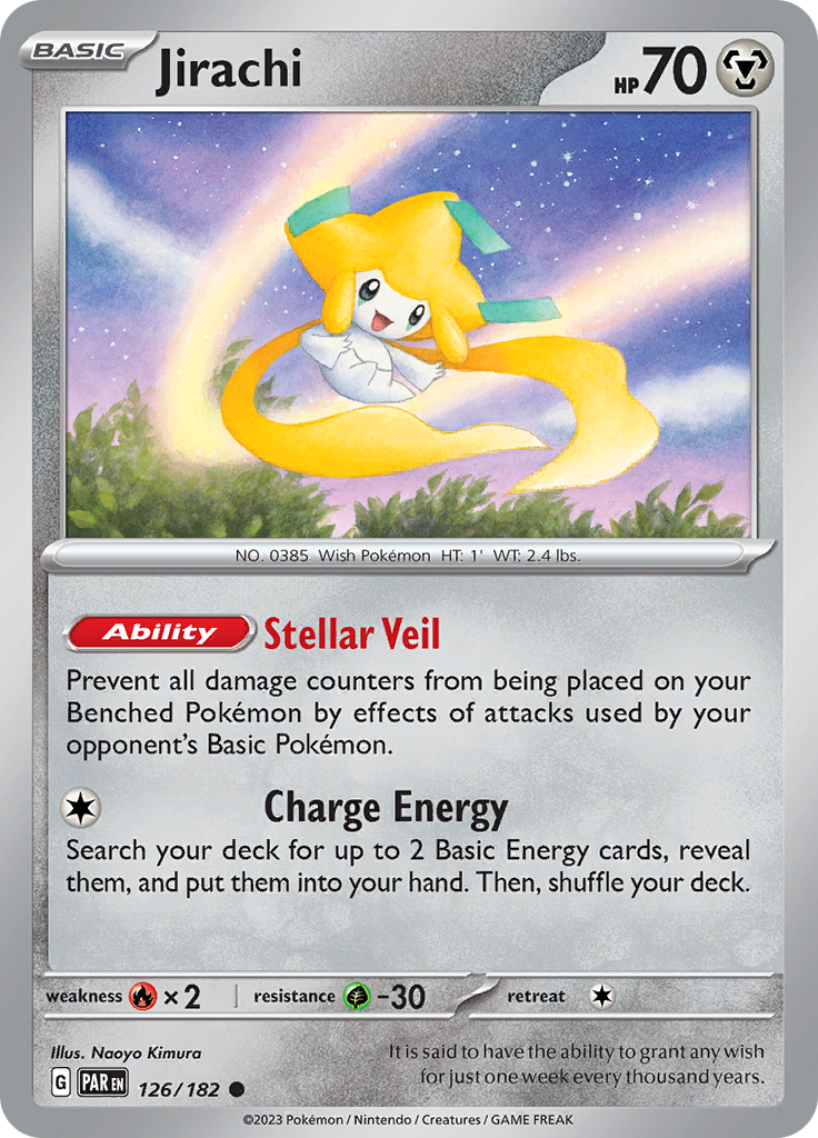 Jirachi (126/182) [Scarlet & Violet: Paradox Rift] | Silver Goblin