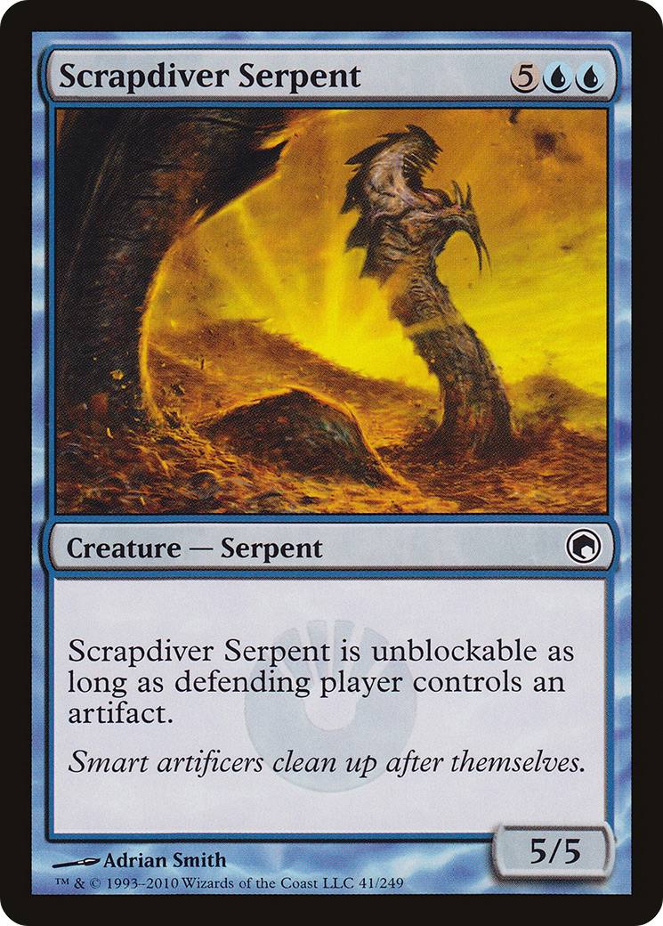 Scrapdiver Serpent (041) Foil - Scars of Mirrodin