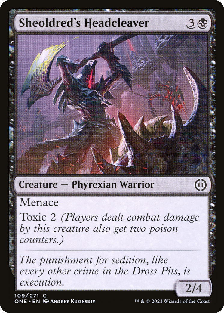 Sheoldred's Headcleaver (109) Foil - Phyrexia: All Will Be One