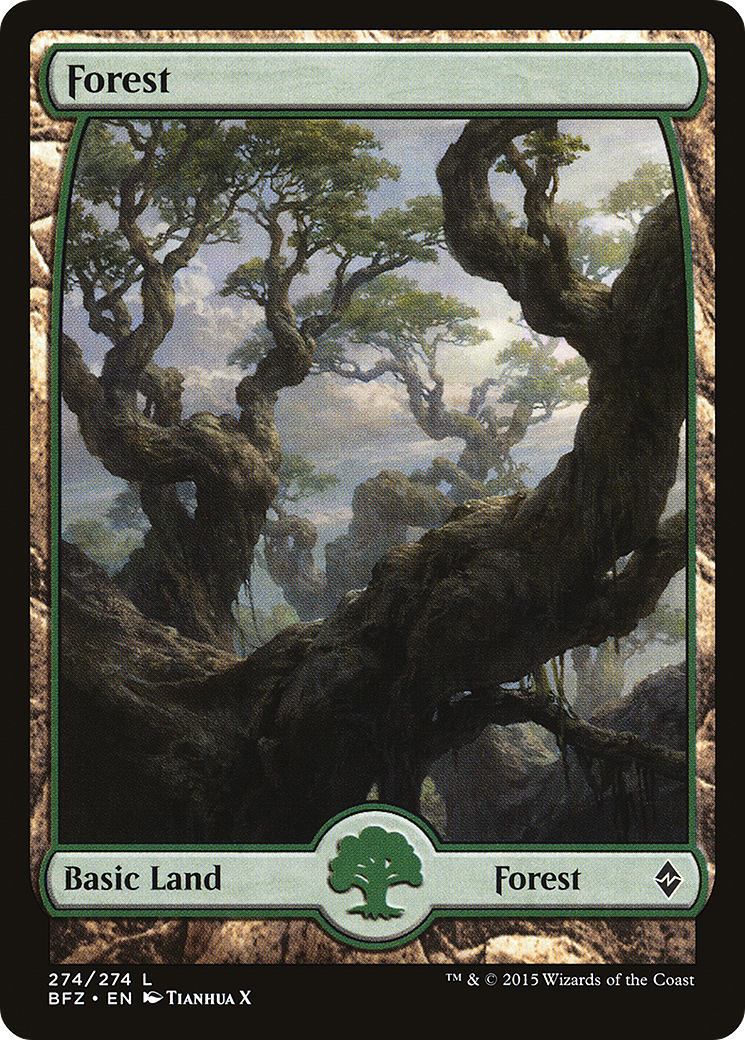 Forest (274) Foil - Battle for Zendikar