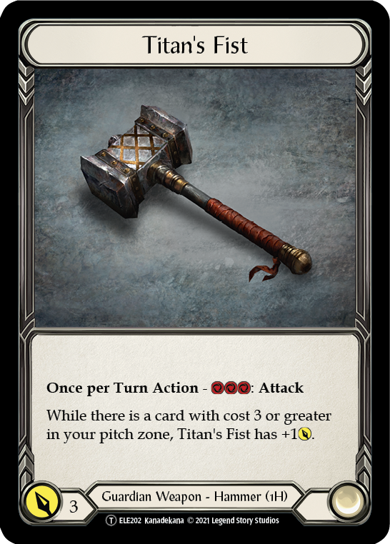 Embodiment of Lightning // Titan's Fist (ELE110) Unlimited Edition  - Tales of Aria