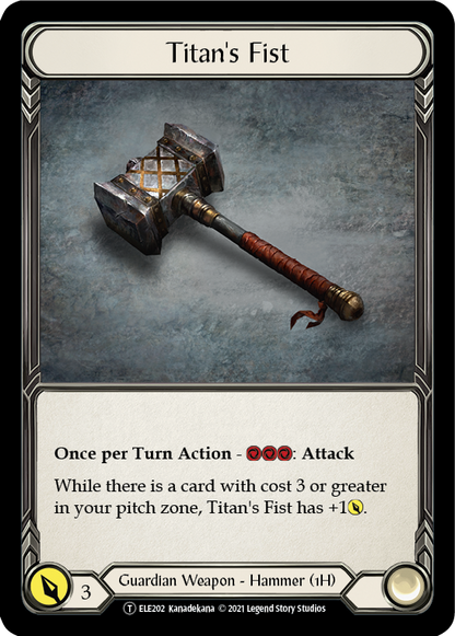 Embodiment of Lightning // Titan's Fist (ELE110) Unlimited Edition  - Tales of Aria
