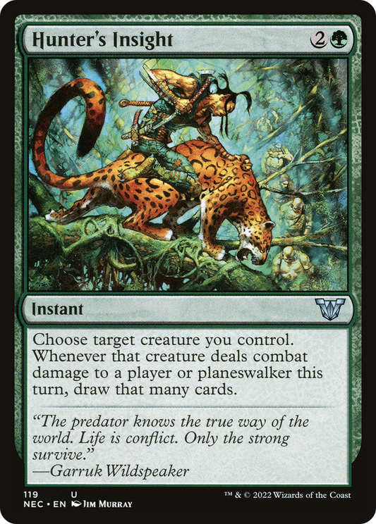 Hunter's Insight (119) - Neon Dynasty Commander