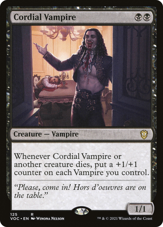 Cordial Vampire (125) - Crimson Vow Commander