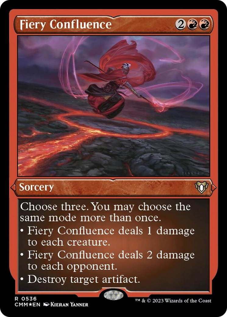 Fiery Confluence (Foil Etched) [Commander Masters] | Silver Goblin