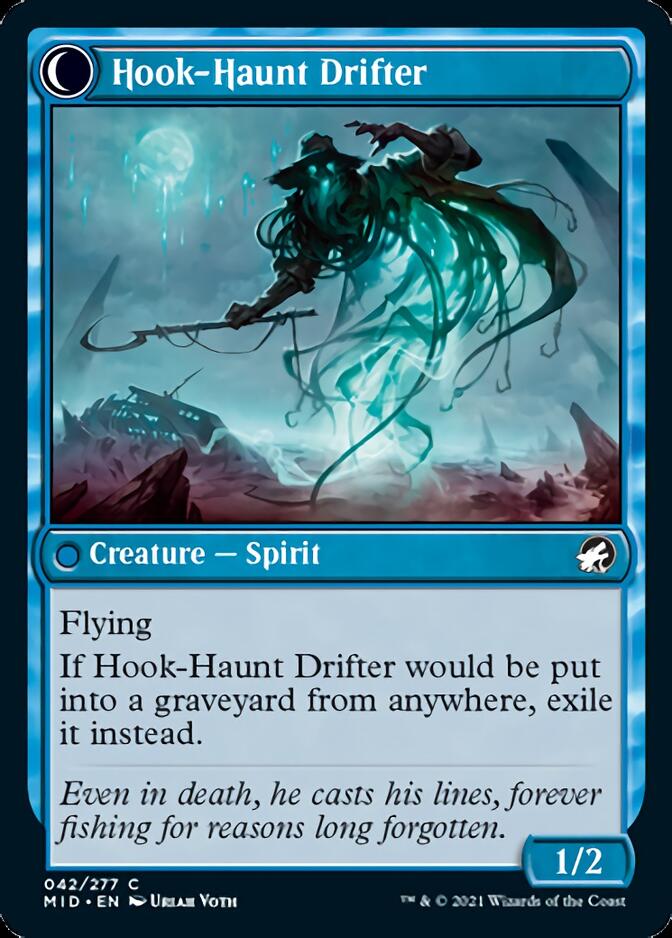 Baithook Angler // Hook-Haunt Drifter (042) Foil - Innistrad: Midnight Hunt