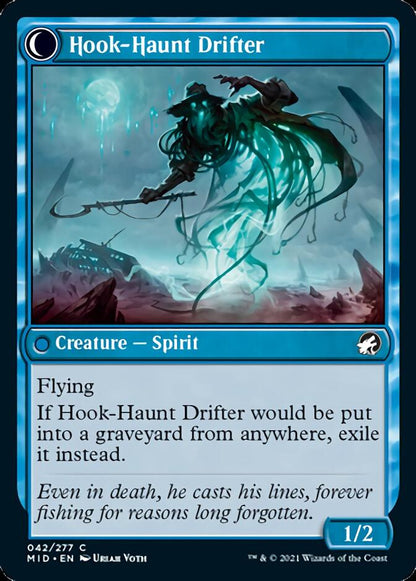 Baithook Angler // Hook-Haunt Drifter (042) Foil - Innistrad: Midnight Hunt