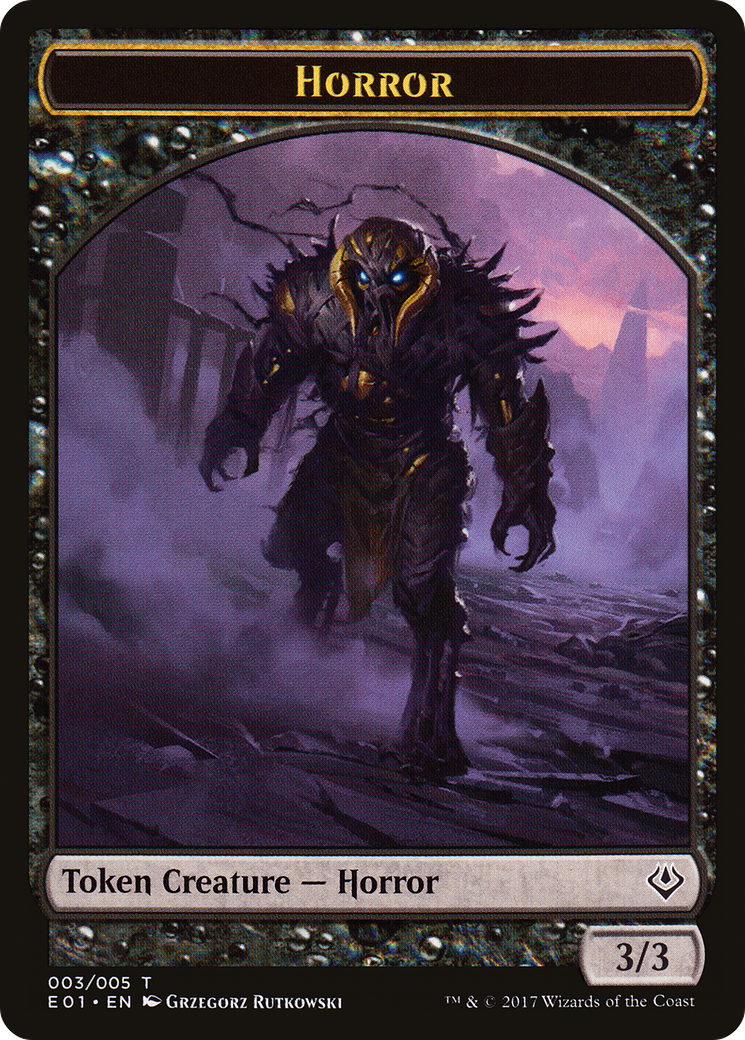 Horror (003) - Archenemy: Nicol Bolas Tokens