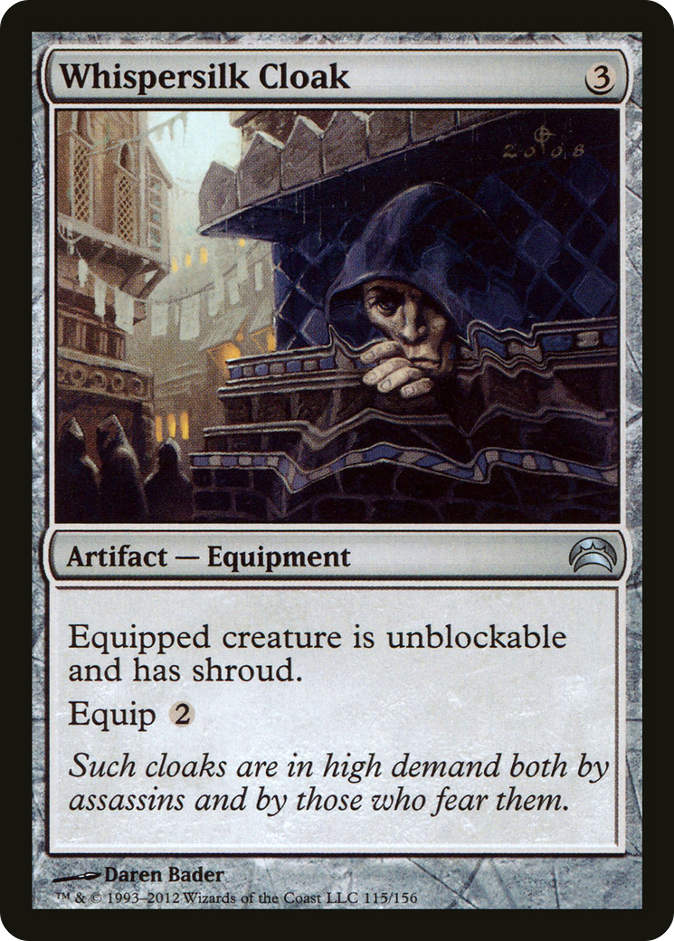 Whispersilk Cloak (115) Foil - Planechase 2012