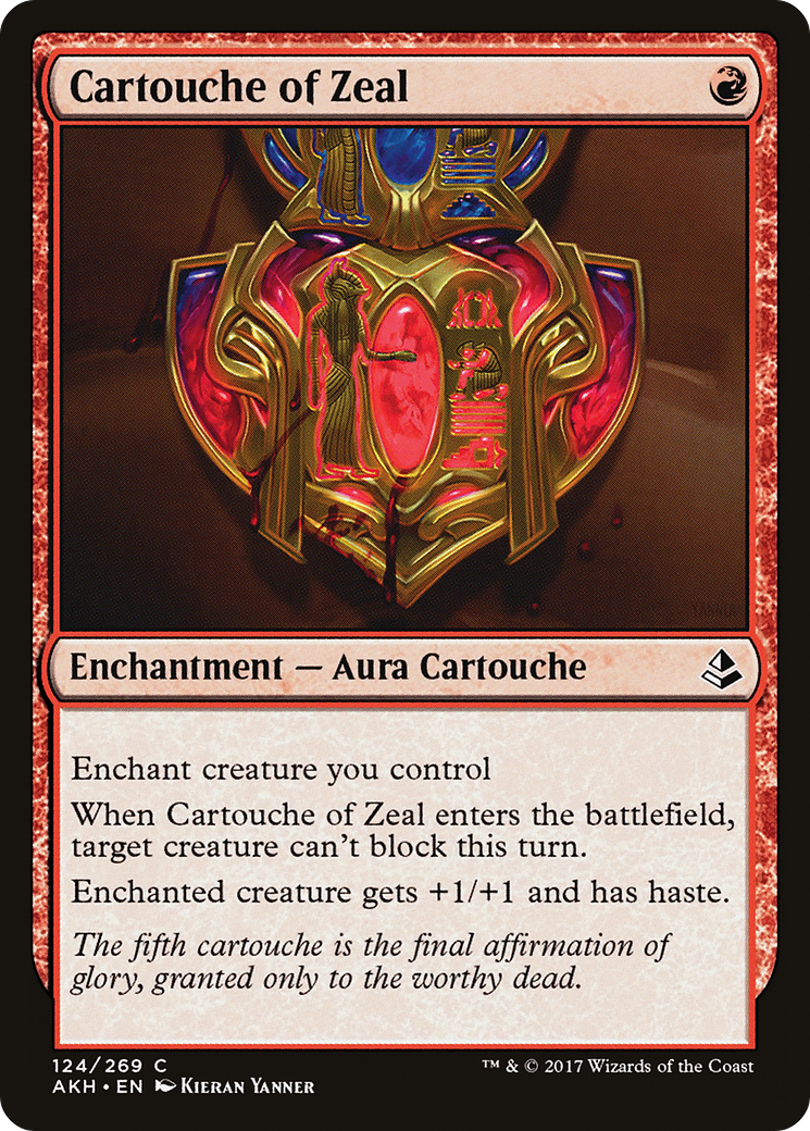 Cartouche of Zeal [Amonkhet] Foil