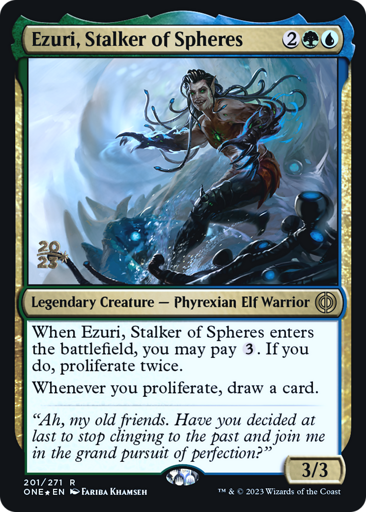 Ezuri, Stalker of Spheres (201s) Foil - Phyrexia: All Will Be One Promos