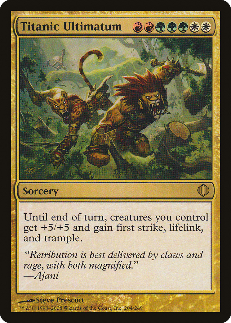 Titanic Ultimatum (204) Foil - Shards of Alara