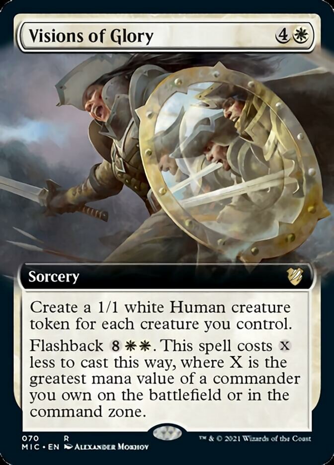 Visions of Glory (Extended Art) [Innistrad: Midnight Hunt Commander] | Silver Goblin