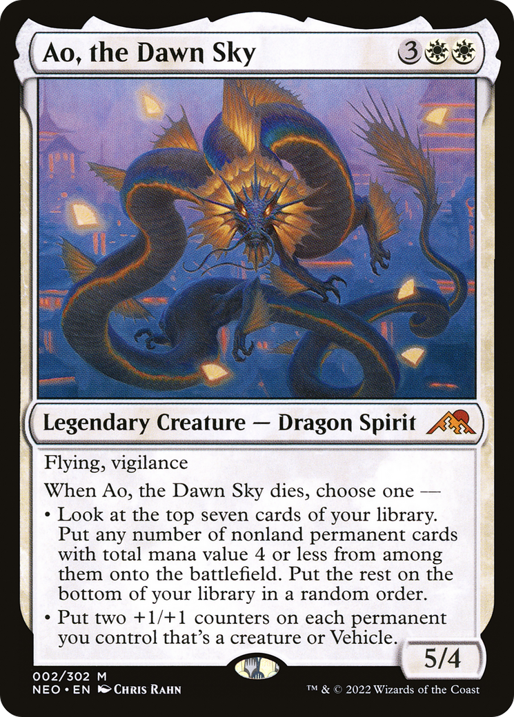Ao, the Dawn Sky (002) Foil - Kamigawa: Neon Dynasty