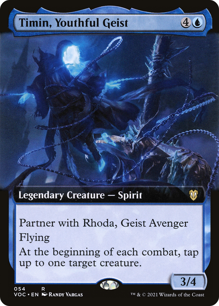 Timin, Youthful Geist (Extended Art) (054) - Crimson Vow Commander