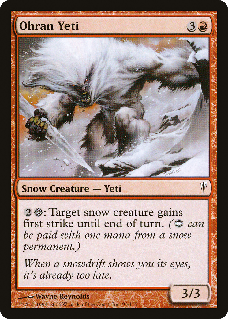 Ohran Yeti (093) Foil - Coldsnap