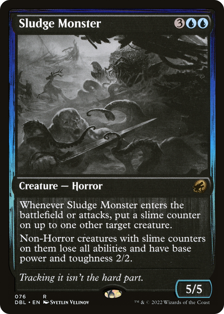 Sludge Monster (076) Foil - Innistrad: Double Feature