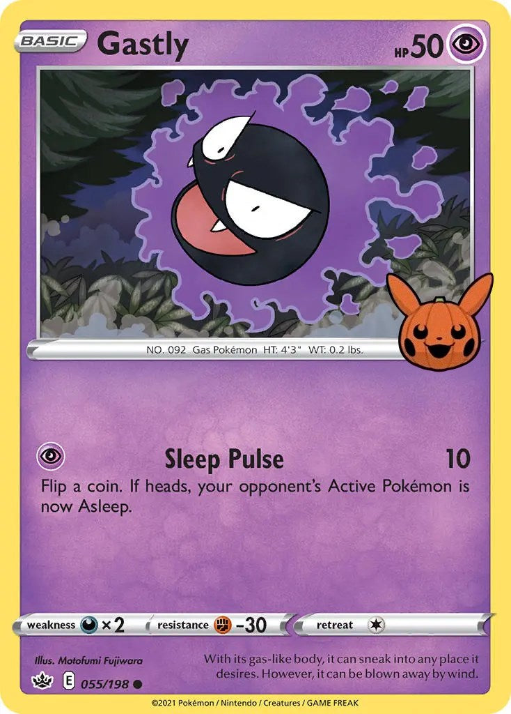 Gastly (055/198) [Trick or Trade] | Silver Goblin