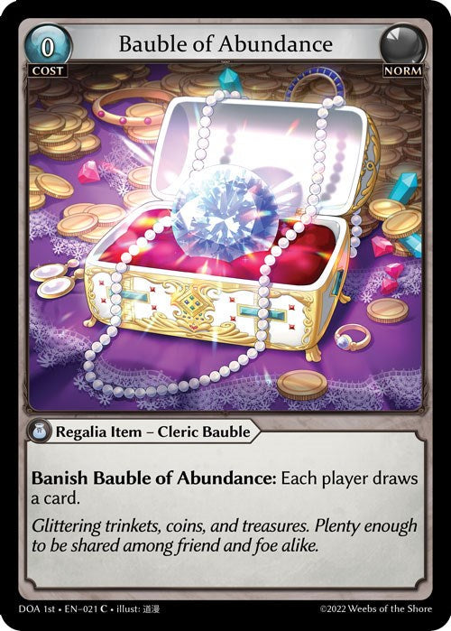 Bauble of Abundance (021) [Dawn of Ashes: 1st Edition] Foil