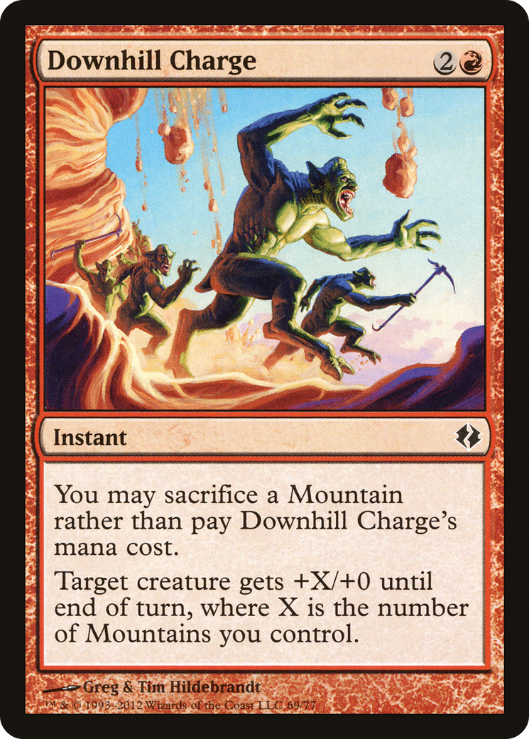 Downhill Charge (069) - Duel Decks: Venser vs. Koth