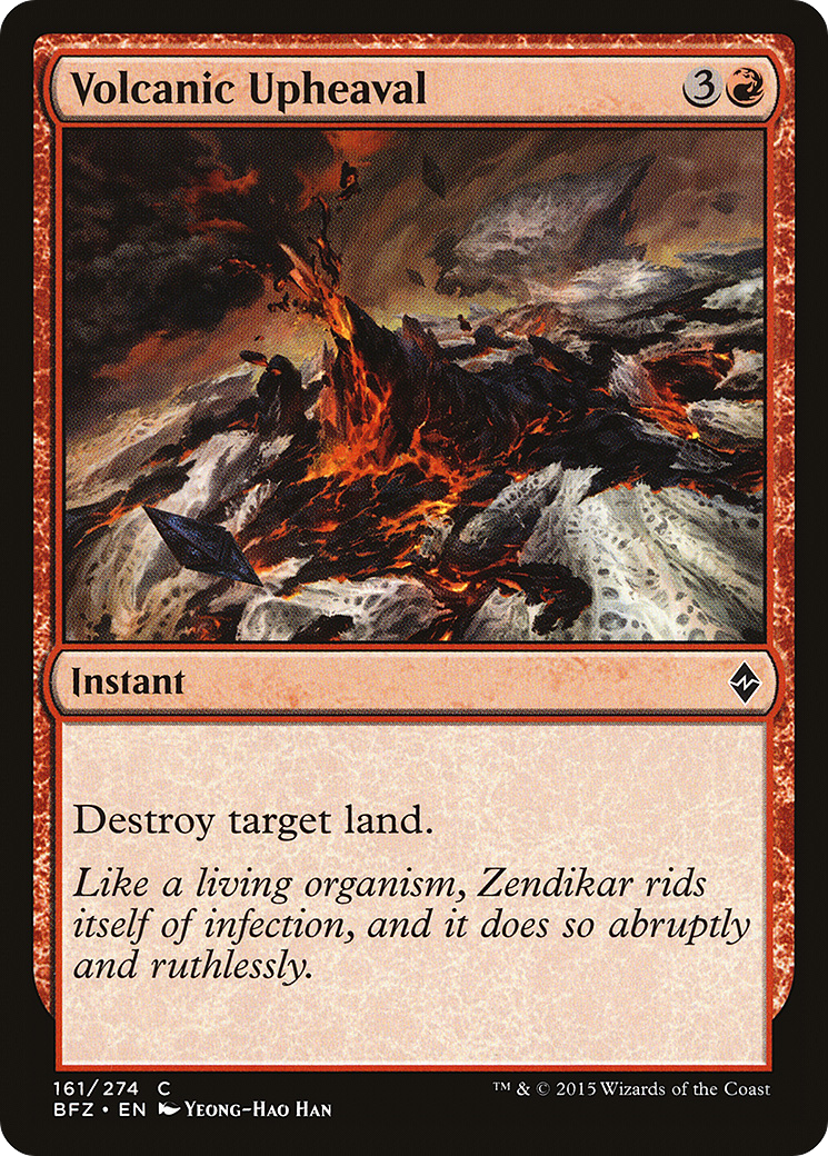 Volcanic Upheaval (161) Foil - Battle for Zendikar