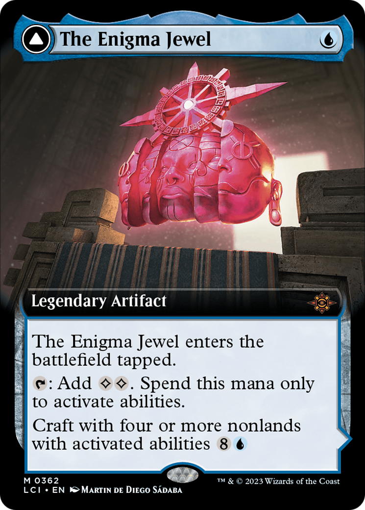 The Enigma Jewel (Extended Art) (362) Foil - The Lost Caverns of Ixalan