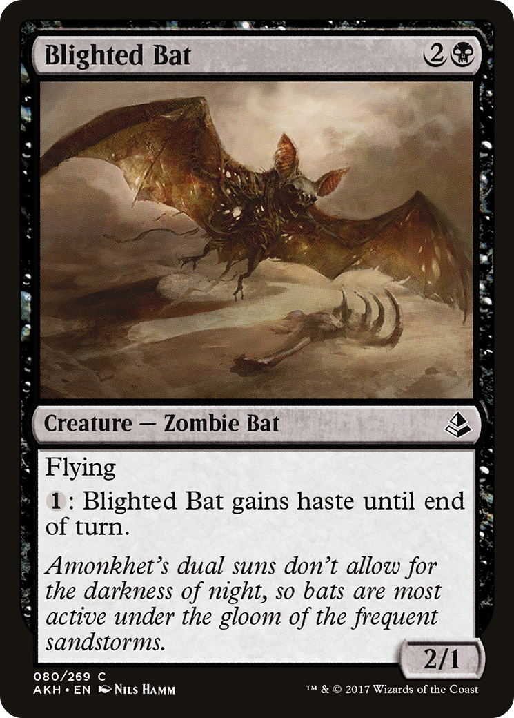 Blighted Bat (080) Foil - Amonkhet