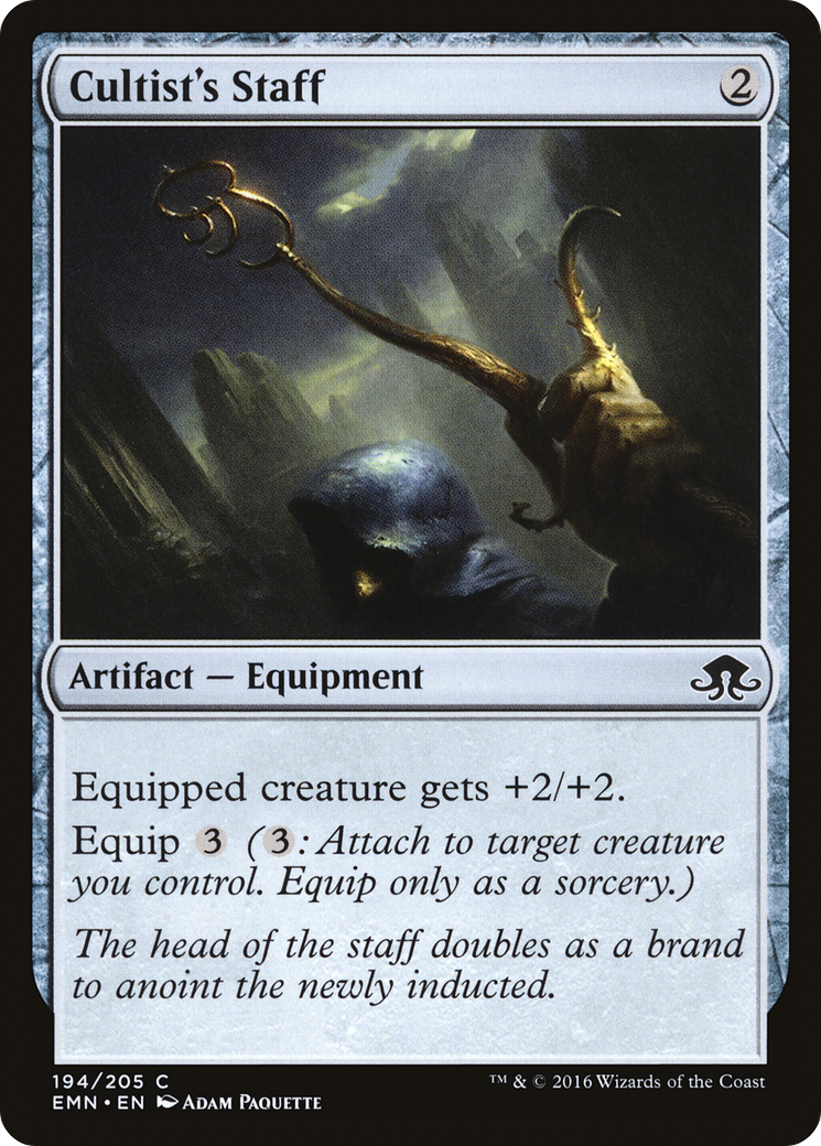 Cultist's Staff (194) Foil - Eldritch Moon