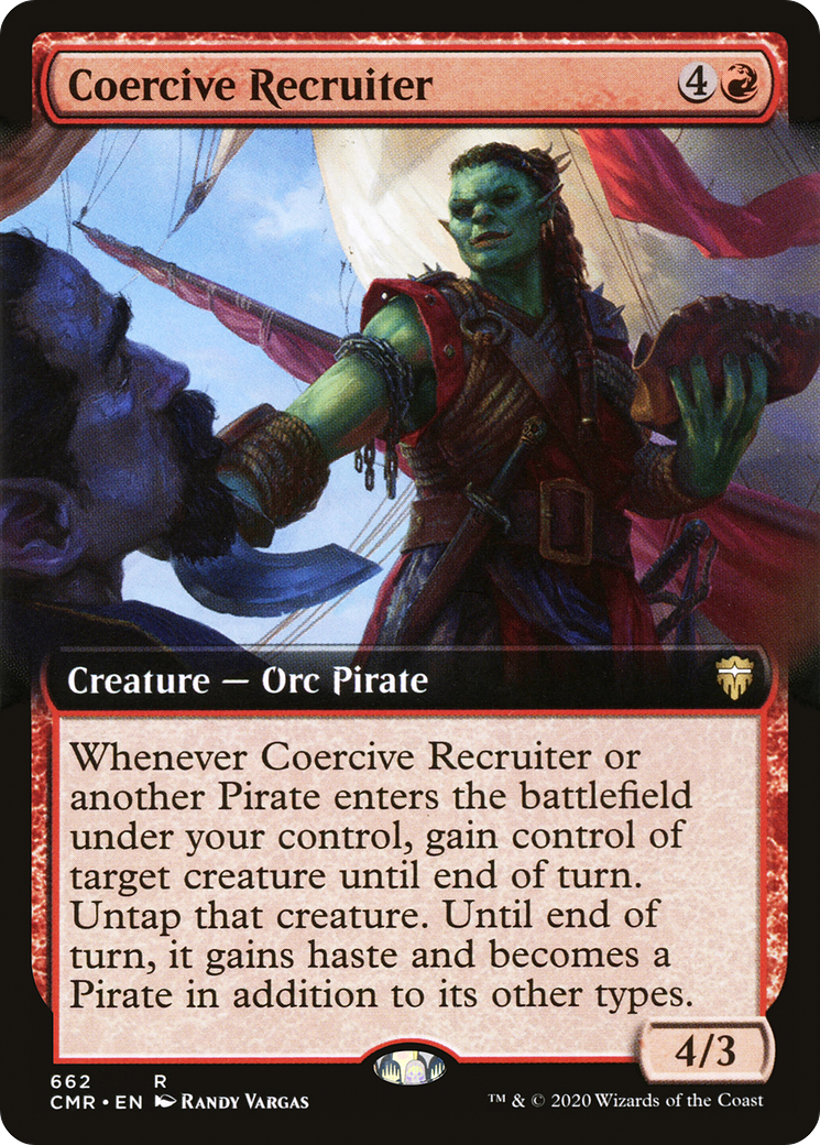 Coercive Recruiter (Extended Art) (662) - Commander Legends