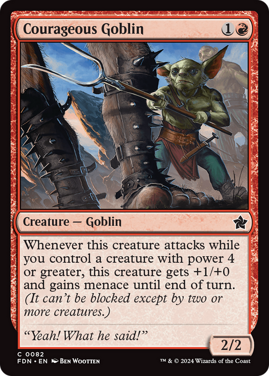 Courageous Goblin [Foundations] Foil