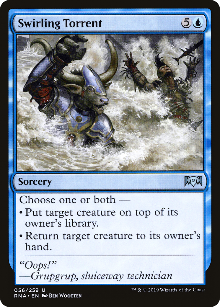 Swirling Torrent (056) Foil - Ravnica Allegiance
