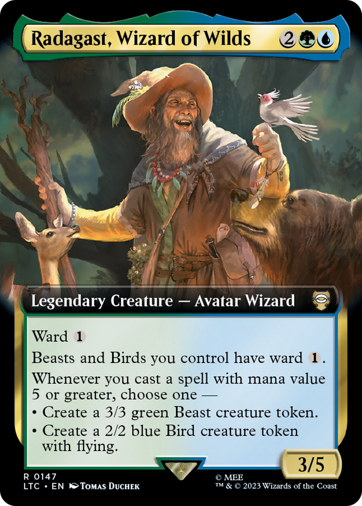 Radagast, Wizard of Wilds (Extended Art) [The Lord of the Rings: Tales of Middle-Earth Commander]