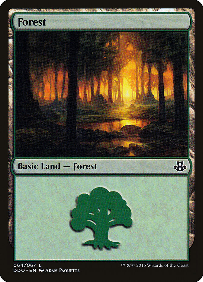 Forest (64) [Duel Decks: Elspeth vs. Kiora] | Silver Goblin