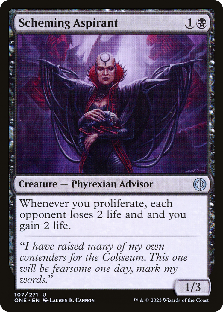 Scheming Aspirant (107) Foil - Phyrexia: All Will Be One
