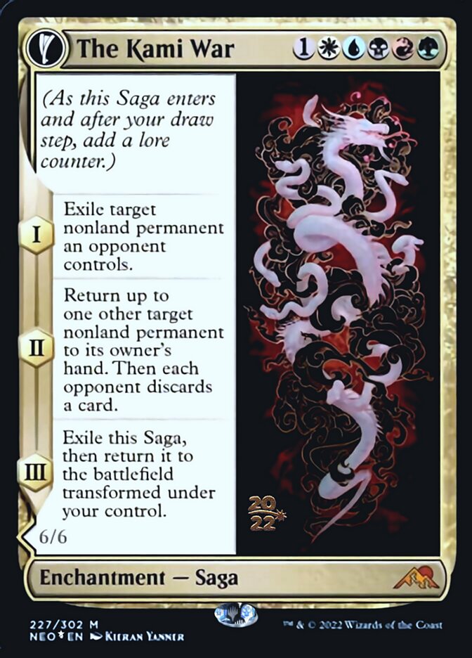 The Kami War // O-Kagachi Made Manifest (227s) Foil - Kamigawa: Neon Dynasty Promos
