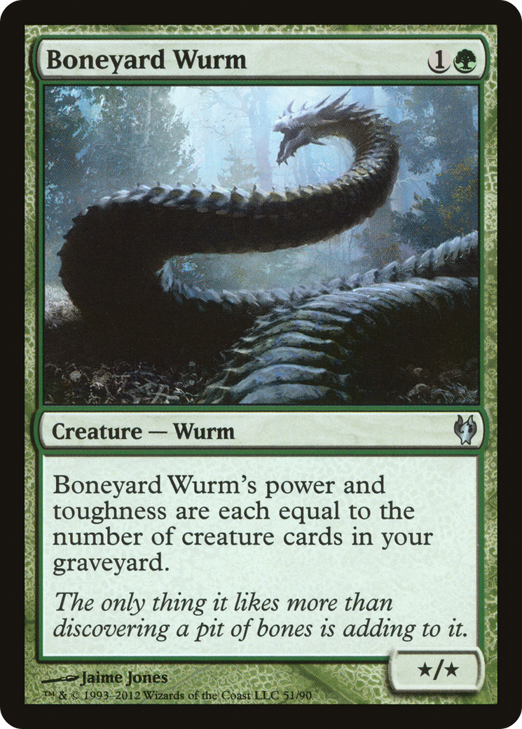 Boneyard Wurm (051) - Duel Decks: Izzet vs. Golgari