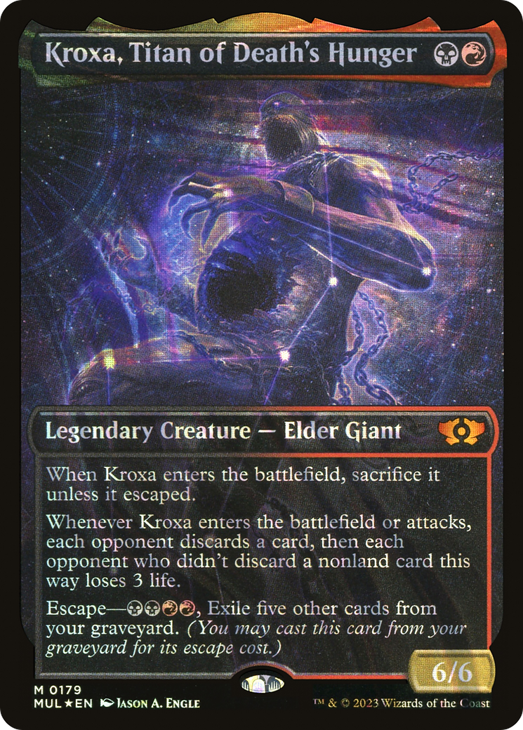 Kroxa, Titan of Death's Hunger (Showcase) (179) Foil - Multiverse Legends